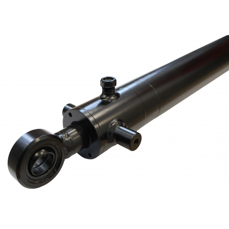 POLSKI SIŁOWNIK HYDRAULICZNY WŁÓKI 63x36 SKOK 740 2-STR, L=960 SKRAW-MET
